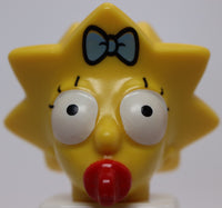 Lego Yellow Head Modified Simpsons Baby Maggie Simpson Wide Eyes