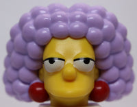Lego Yellow Head Modified Simpsons Selma with Dark Red Earrings