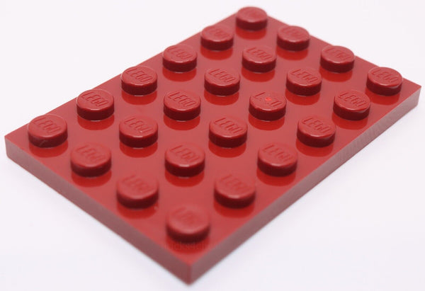 Lego 4x Dark Red 4 x 6 Plate