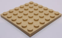 Lego 4x Tan 6 x 6 Plate