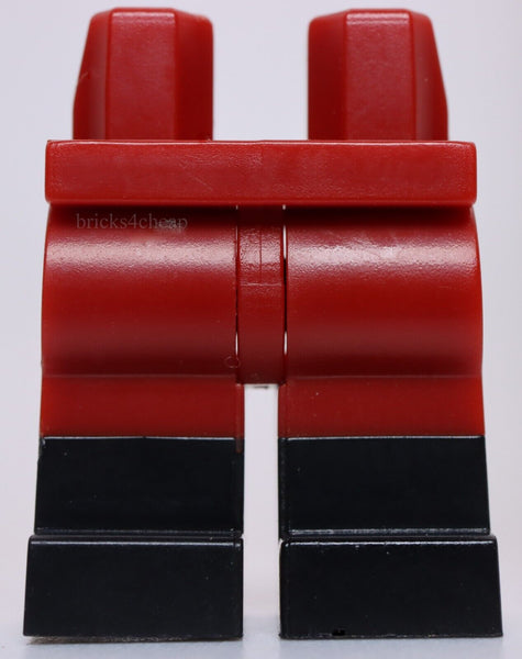 Lego Dark Red Minifig Legs with Black Boots