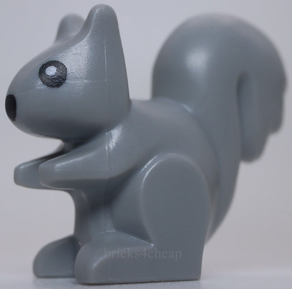 Lego Light Bluish Gray Squirrel with Black Nose and Eyes with White Pupils