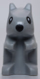 Lego Light Bluish Gray Squirrel with Black Nose and Eyes with White Pupils