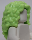 Lego Yellowish Green Minifig Hair Female Long Tousled with Center Part