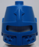 Lego Blue Minifigure Headgear Helmet Castle Closed with Eye Slit