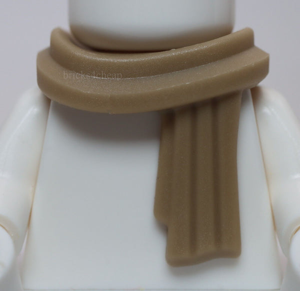 Lego Dark Tan Minifig Scarf Long Wrapped