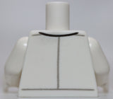 Lego White Torso Lab Coat with Pocket Dentist Mirror and Pick and Gold Tooth