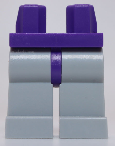 Lego Light Bluish Gray Legs with Dark Purple Hips