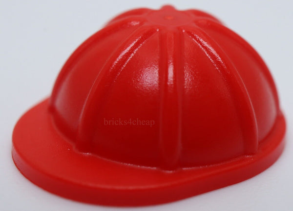 Lego 2x Red Construction Safety Helmet Hard Hat