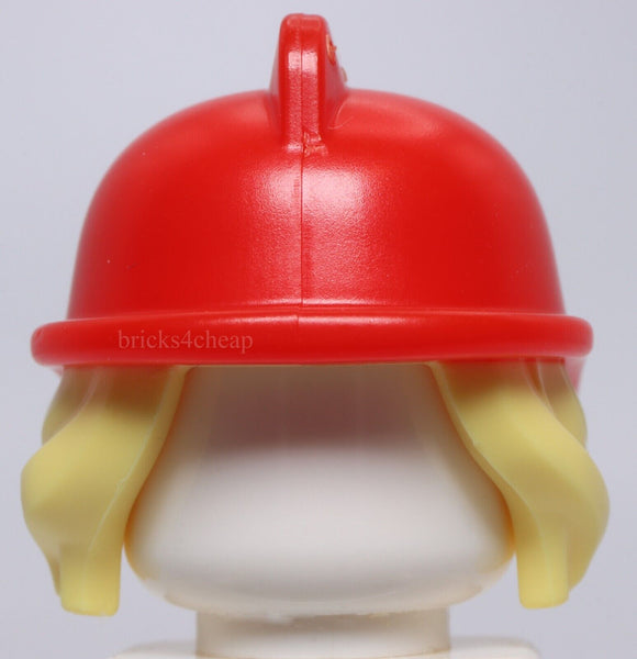 Lego Bright Light Yellow Minifig Hair Combo Hair Hat Side Bangs Bun