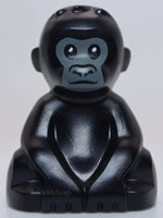 Lego Black Gorilla Baby with Dark Bluish Gray Face Pattern