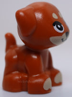 Lego Dog Friends Puppy Standing Small Tan Muzzle Paws and Spots Pattern Aria