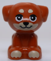 Lego Dog Friends Puppy Standing Small Tan Muzzle Paws and Spots Pattern Aria