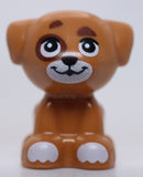 Lego Medium Nougat Dog Puppy Friends Standing Small White Muzzle Paw Spots