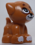 Lego Medium Nougat Dog Puppy Friends Standing Small White Muzzle Paw Spots