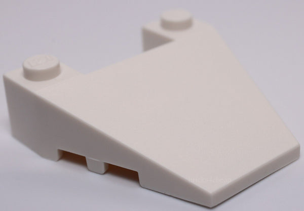 Lego 10x White Wedge 4 x 4 Taper with Stud Notches