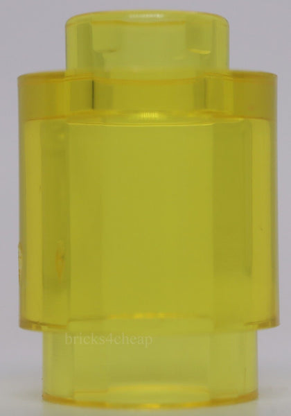 Lego 22x Trans Yellow 1 x 1 Round Brick Open Stud