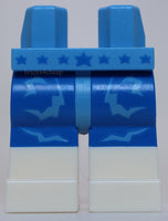 Lego Hips and Blue Legs Molded White Lower Legs Boots and Printed Medium