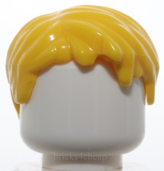 Lego Yellow Minifigure Hair Short Tousled with Side Part