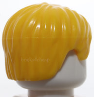Lego Yellow Minifigure Hair Short Tousled with Side Part