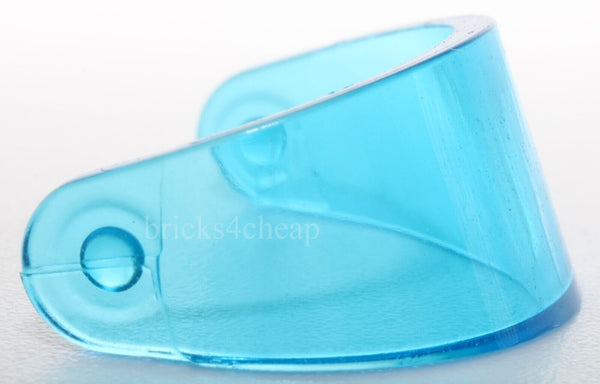 Lego 3x Trans Light Blue Minifigure Visor