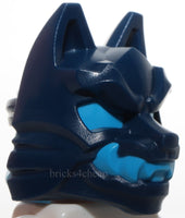 Lego Headgear Mask Wolf with Knot on Back with Molded Dark Azure Eyes Teeth Head