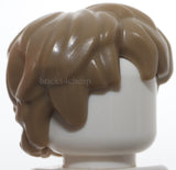 Lego Dark Tan Minifigure Hair Thick and Messy