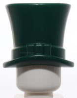 Lego Dark Green Minifigure Headgear Hat Top Hat with Ribbon