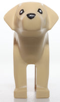 Lego Tan Dog Labrador Golden Retriever with Black Eyes and Nose Pattern