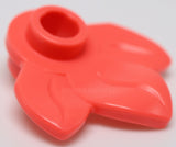 Lego 20x Coral Plant Plate Round 1 x 1 with 3 Leaves