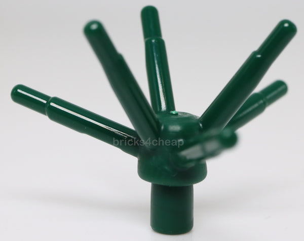 Lego 10x Dark Green Plant Flower Stem with Bar and 6 Stems