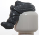 Lego Dark Bluish Gray Minifigure Hair Narrow Swept Back with Ponytail
