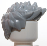 Lego Light Bluish Gray Minifig Hair Spiked