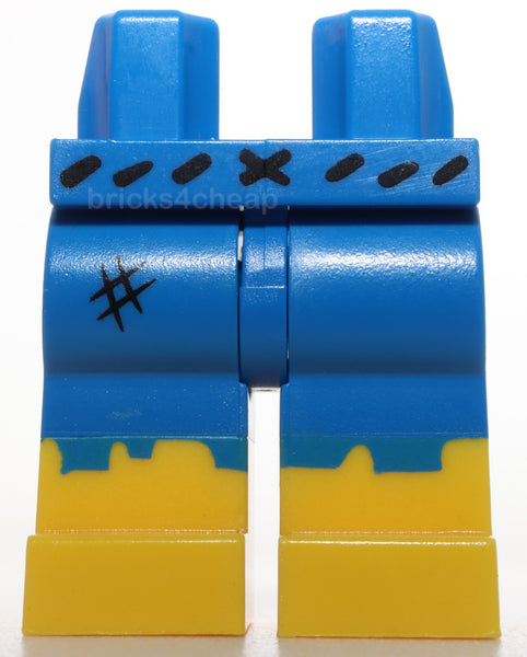 Lego Hips and Legs Yellow Boots Black Belt Patch and Tattered Jeans Pattern