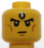 Lego Head Black Thick Eyebrows Forehead Jewel Gold Orange Silver Mask Cheek Line