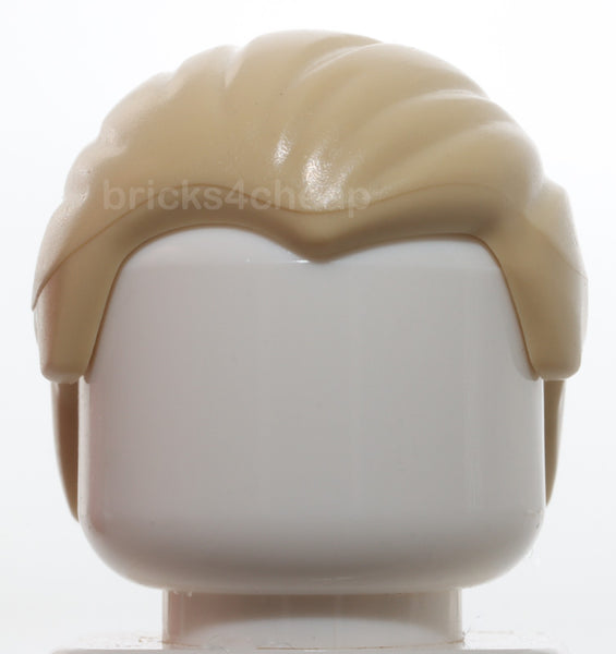 Lego 2x Tan Minifig Hair Combed Front to Rear Draco