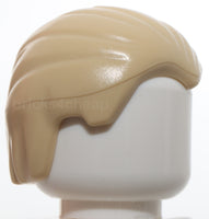 Lego 2x Tan Minifig Hair Combed Front to Rear Draco