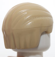 Lego 2x Tan Minifig Hair Combed Front to Rear Draco