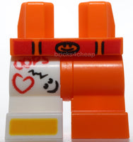 Lego 1 Orange Medium Left Leg 1 White Medium Right Leg Red Belt OOPS Cast
