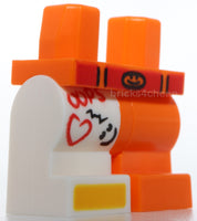 Lego 1 Orange Medium Left Leg 1 White Medium Right Leg Red Belt OOPS Cast