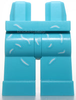 Lego Hips and Legs with White Curved Lines Cat Hair Pattern