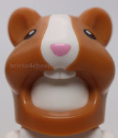 Lego Headgear Head Cover Costume Hamster Molded White Muzzle and Teeth