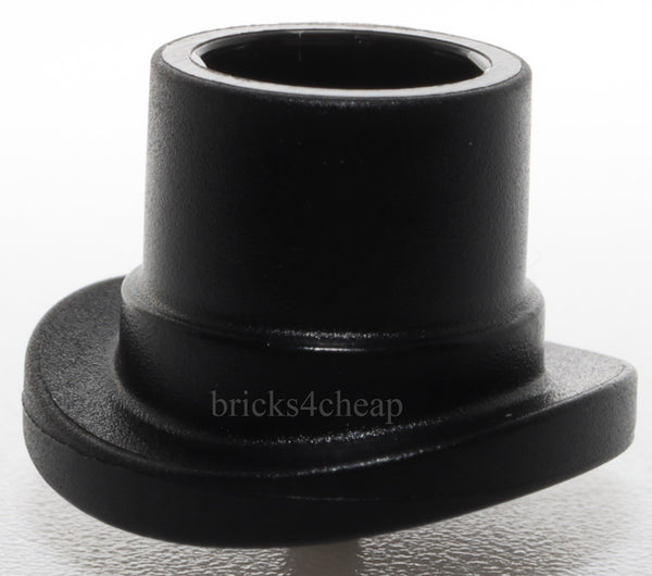Lego 2x Black Minifigure Top Hat with Small Pin and Open Top