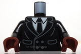 Lego Black Torso Suit Jacket Double Breasted Pockets Buttons Tie White Shirt