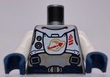 Lego Torso Spacesuit Gold Lines Dark Blue Harness Classic Space Logo