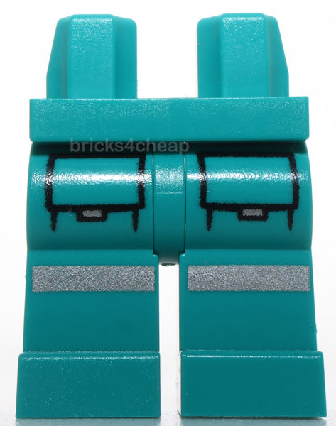 Lego Hips and Legs Black Outline Pockets and Silver Reflective Stripes Pattern