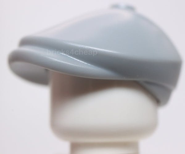 Lego Light Bluish Gray Minifigure Headgear Hat Flat Cap