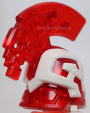 Lego Helmet with Cheek Protection and Large Pixelated Crest Molded White Frame