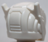 Lego Helmet with Ear Antennas Dark Turquoise Silver and Red Visor Gold Trim Jaw