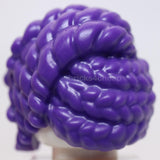 Lego Dark Purple Minifigure Hair Female Coiled and Braided Swept over Left Side